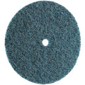 CS Unitec 80652 FIX Fleece (Nonwoven) Disc for The FIX Hook and Loop System, 6" Diameter, Fine (Blue) (Pack of 10)