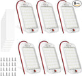 Dome Light for RV Interior, 48LED 800LM Ultra Bright 12 Volt LED White Lights, RV Ceiling Light with Switch Control, Ideal for Car Van Truck Camper Lorry Motorhome Boat(6 Pack)