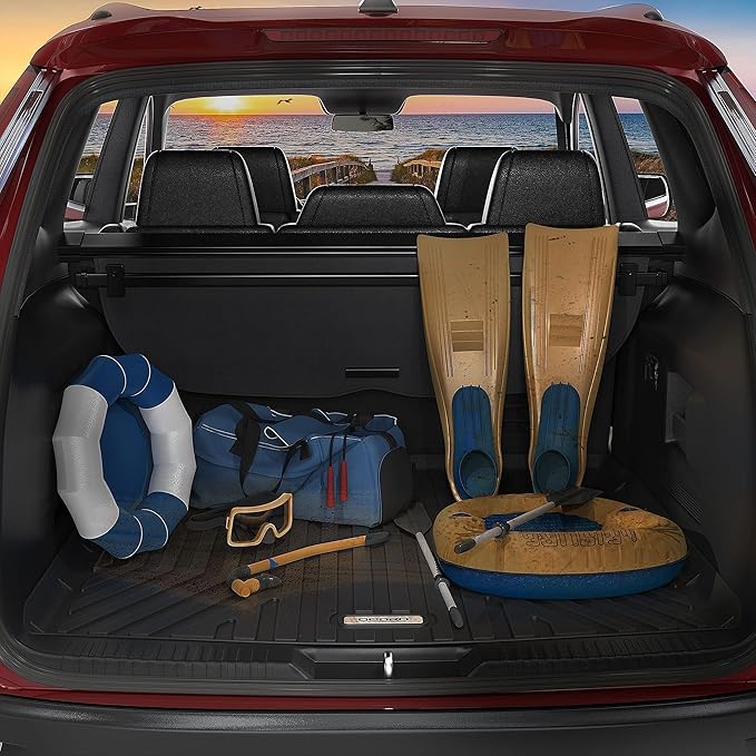 OEDRO Cargo Trunk Liner Fit for 2010-2017 Chevrolet Equinox/GMC Terrain, All Weather Custom Fit Anti-Slip Cargo Mat, Black