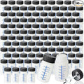 Mumufy 240 Pcs Touch up Paint Bottles with Brush and Lid Empty Touch up Bottle with Mixing Balls 2 oz Fluid Capacity Leftover Paint Container for Car Scratches Repair (Black,Blue)