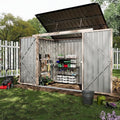 3x6 FT Garbage Bin Shed Stores, Outdoor Trash Can Storage 2 Binsgarbage Bin Storage Shed, Metal Trash Shed Waterproof Outside Storage