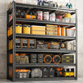 REIBII 3600LBS Garage Shelving 48" W Storage Shelves 6 Tier Garage Shelving Heavy Duty, Adjustable Metal Shelves for Warehouse, Basement, Pantry, 48" W x 24" D x 78" H