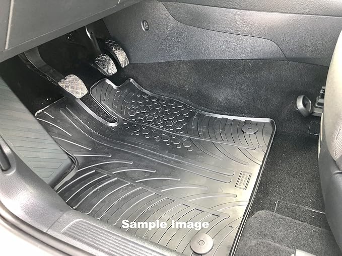 Gledring USA Custom Fit Rubber Floor Mats Intended for Mercedes Benz Sprinter Cargo RWD with Air Vent 2019-2023, No Trimming Needed, All-Weather, 3 Piece Set