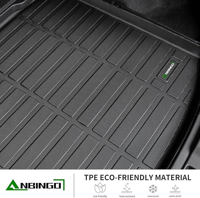 ANBINGO®-Floor Mats & Cargo Liner Custom for 2010-2015 RX / RX350 / RX450h All Weather Protection TPE Heavy Duty Non-Slip Automotive RX Floor Liners Fits Full Set RX350 Accessories, Black