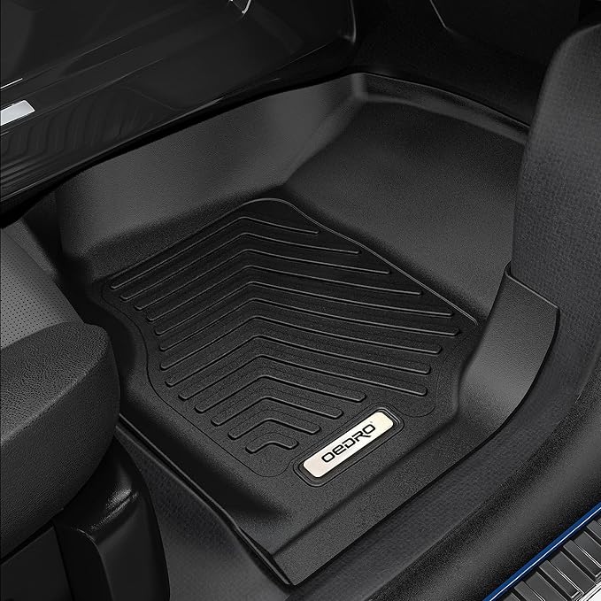 OEDRO Floor Mats Fit for 2014-2015 Nissan Altima / 2016-2020 Nissan Maxima, Unique Black TPE All-Weather Guard Includes 1st and 2nd Row: Front, Rear, Full Set Liners