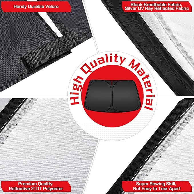 ARISMOTOR Windshield Sun Shade for NIS-san Ariya EV 2023-2025, Custom Fit Foldable Front Window Sunshade Sun Visor Protector, Block UV Rays Keep Your Car Cooler