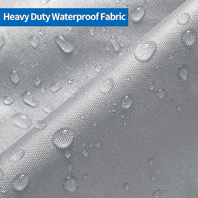 iCOVER Jet Ski Cover- Water Proof Heavy Duty Trailerable Personal Watercraft Covers for Seadoo Kawasaki Yamaha Wave Runner, Fits PWC Models Up to 145in Long