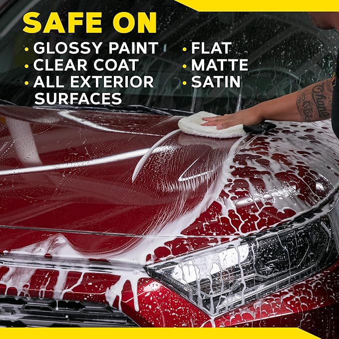 Meguiar's Hybrid Ceramic Wash & Wax - Sophisticated Car Wash Gently Cleans and Adds Shine and Slickness While Boosting Paint with Hybrid Ceramic Wax and Extreme Water Beading - 48oz