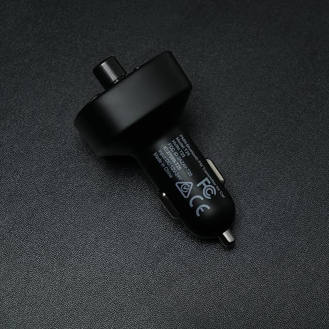 LENCENT FM Transmitter, Bluetooth FM Transmitter Wireless Radio Adapter Car Kit with Dual USB Charging, Audio Receiver Car Charger MP3 Player, Support Hands-Free Calling, TF Card & USB Disk