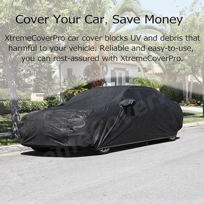 Custom FIT Car Cover fits 2020-2025 Chevy Corvette C8 XTREMECOVERPRO Diamond Series Black