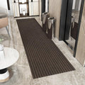 Ottomanson 2'7" x 43' Hallway Runner with Scraper Pile - Extra Durable Non-Slip Rug Mat for Indoor & Outdoor Use - Ideal for Kitchen, Entryway & Garage - High-Traffic Carpet, Brown