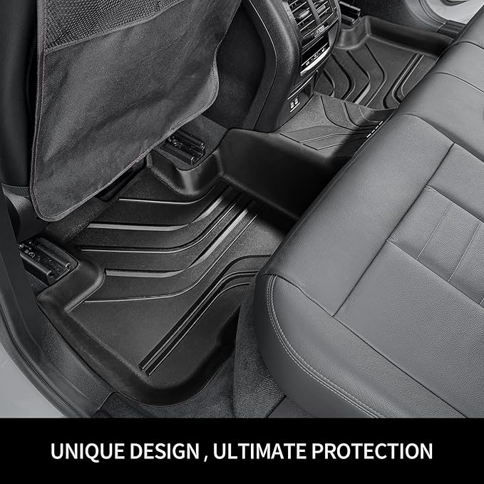 OEDRO Floor Mats & Cargo Mat Fit for 2025 Toyota Camry (Include Hybrid/LE/SE/XLE/XSE), TPE All Weather Custom Fit 2025 Camry Floor Liners 1st & 2nd Row Car Mats Accessories, Black