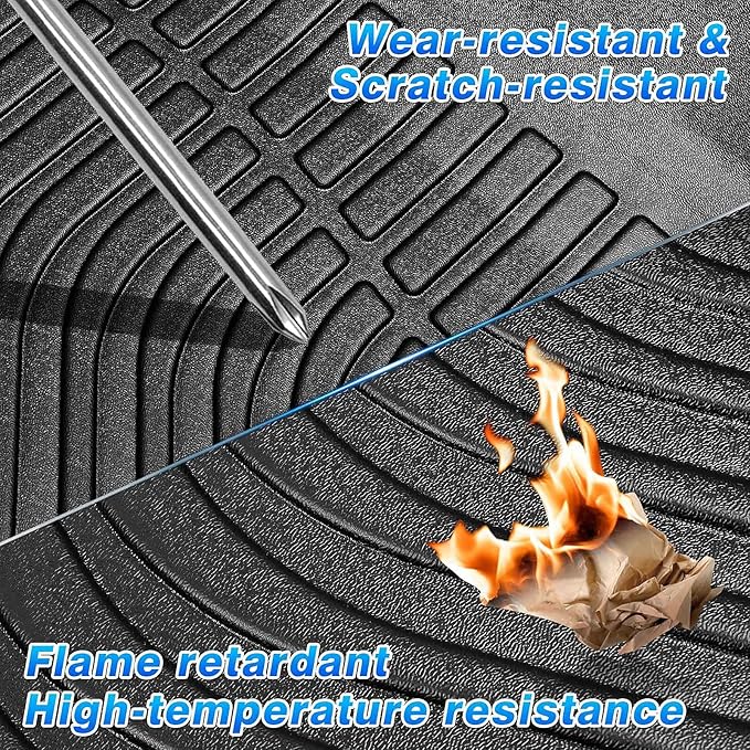 Cartist Custom Fit for Floor Mats Ford Escape 2020-2024 2025 (Not for Hybrid) All Weather Floor Liners TPE Odorless Heavy Duty