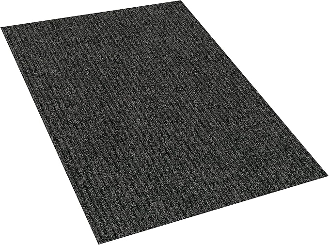 KOECKRITZ Heavy Duty Durable All Weather Indoor/Outdoor Non Slip Entrance Mat Rugs and Runners for Office Business Building Home Garage Front Door (5' x 17', Charcoal)