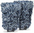 Chemical Guys, The Dually, Dual-Fiber, Wet-Dry Use, Microfiber Wash Mitt, (Car Wash Mitt Great for Car, Truck, SUV, RV, & More) Dark Blue + White, (2 Pack) MIC51702