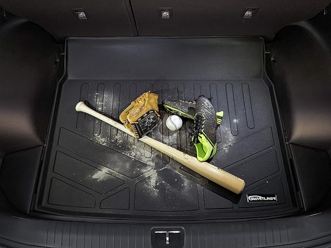 MAXLINER All Weather Custom Fit 2 Row & Cargo Liner Behind The 2nd Row Floor Mat Liner Set Compatible with 2014-2019 Toyota Highlander