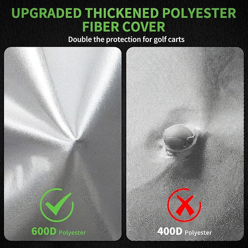 10L0L Heavy Duty Golf Cart Cover for 2/4 Passengers EZGO, Club Car and Yamaha, All Weather Outdoor Protection Weatherproof