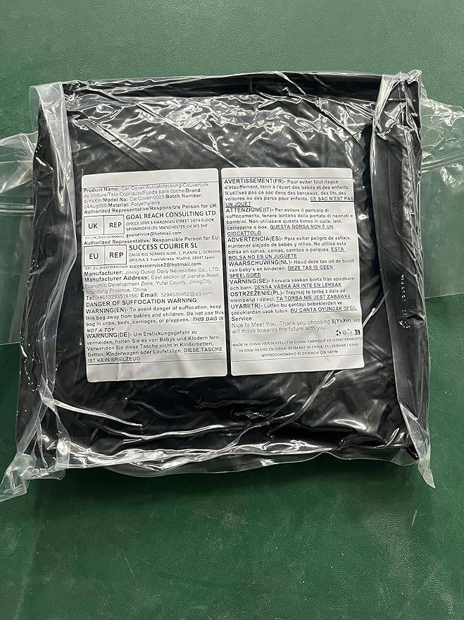 Waterproof Car Cover Compatible with Tesla Model 3 | Premium All-Weather Cover with Cotton Lining | Custom Rain Sun Snow Covers for Indoor/Outdoor All-Season Protection
