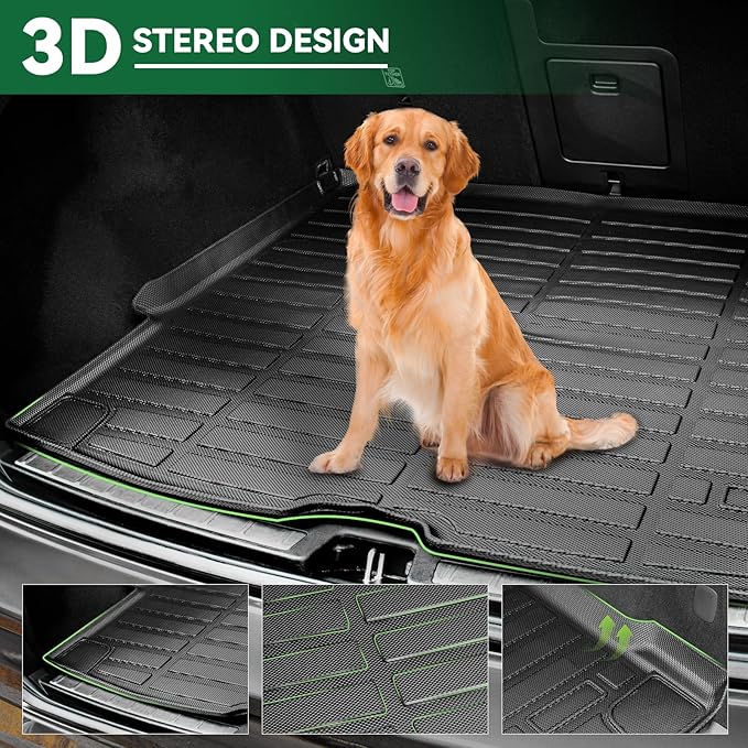 Floor Mats and Trunk Mat Custom Fit for Chevy Trailblazer FWD 2021 2022 2023 2024 2025 with Cargo Liner All Weather TPE Anti-Slip Thicken Car Mats for Chevrolet Trailblazer Accessories