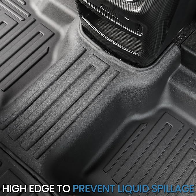 Floor Mats for 2020-2024 2025 Ford Explorer 7 Seats Bench Seat Car Mat Accessories, All Weather TPE Cargo Mat Backrest Mats Active/Platinum(7 Seat Floor Mats+2-in-1 Cargo Mat)
