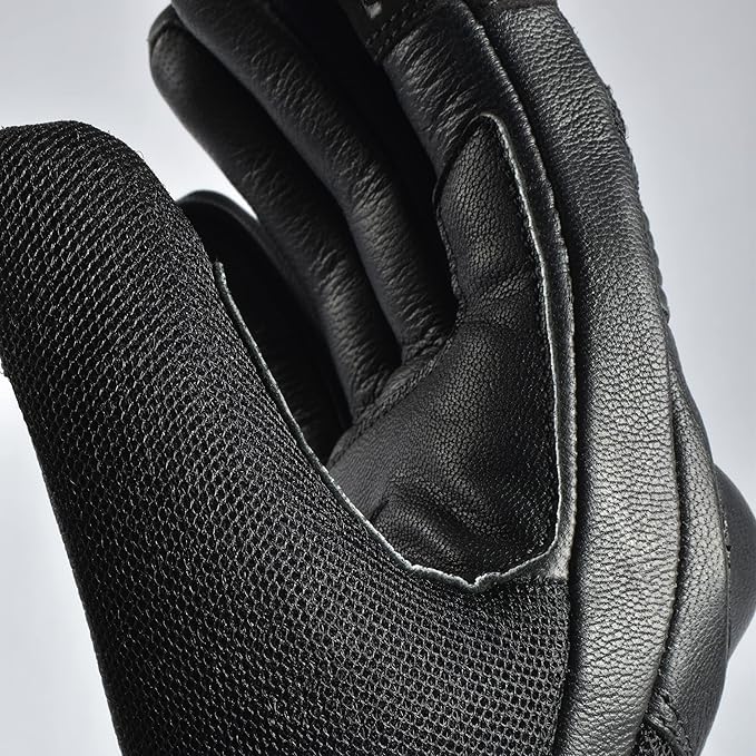 J.A.G. Motorcycle Gloves - Premium Leather Perforated Motorcycle Gloves for Men with Knuckle Protection | Touchscreen Motorbike Riding Gloves