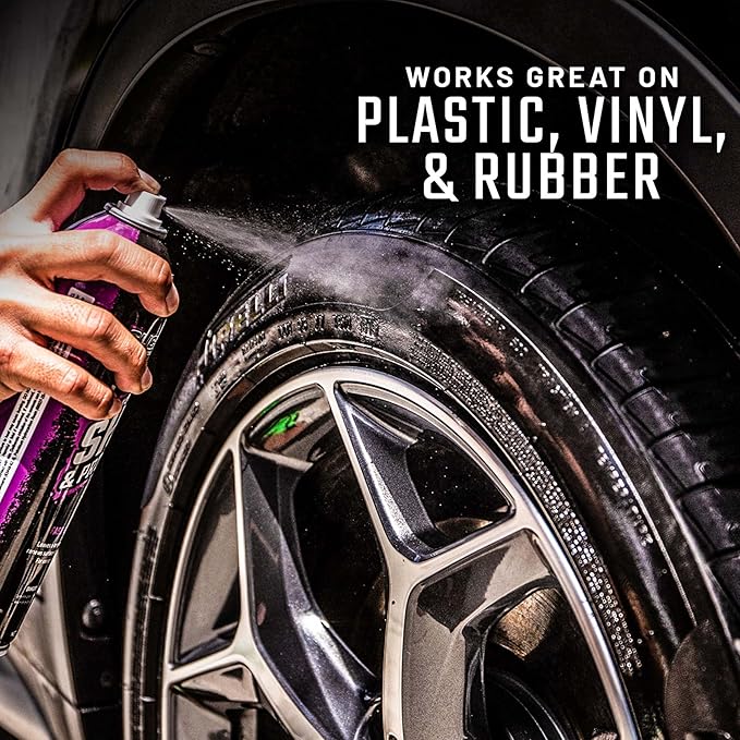 Slick Products Multi-Surface Shine & Protectant Spray – High Gloss Silicone-Based Aerosol for Interior & Exterior Plastic Vinyl Rubber – UV Protection, No Drip Formula, Smells Great, 17.35 fl oz