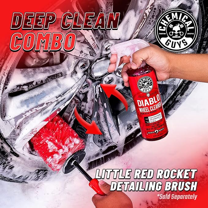 Chemical Guys HOL126L 8-Piece Arsenal Builder Car Wash Kit with Bucket, Dirt Trap, Lid, Wash Mitt, Air Fresheners and (3) 16 oz Car Care Cleaning Chemicals