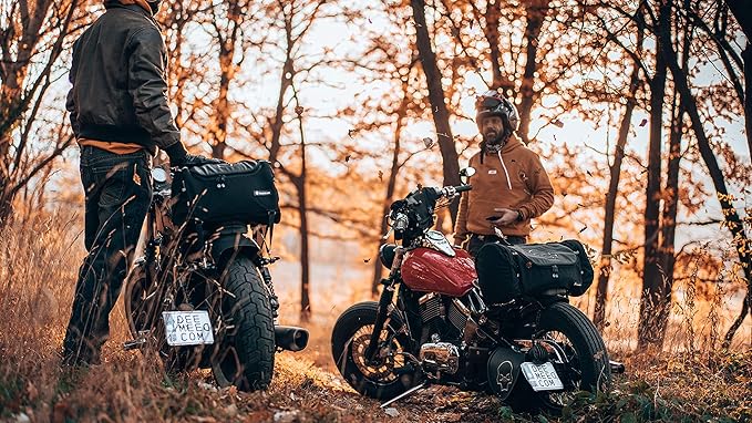 TUBE motorcycle travel luggage, made of waterproof Cordura, 11.3 gallons capacity, motorcycle seat/rack/sissy bar bag