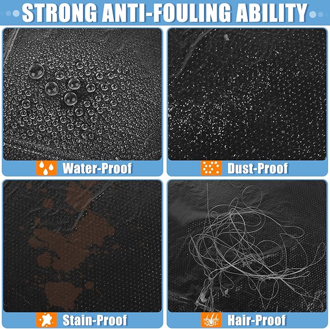 MYFAMIREA 250 PCS Disposable Car Seat Covers Clear Plastic Vehicle Seat Protector Set with Steering Wheel, Gear Shift and Handbrake Covers, Universal for Cars Auto Truck Bus Airplane