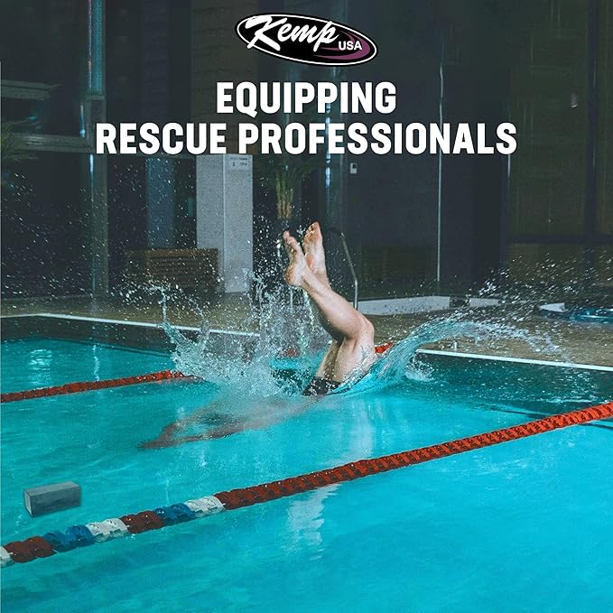 Kemp USA 10 lbs Rubber Diving Brick - Durable Water Brick for Lifeguard Training - Rectangular Dive Weight for Rescue Practice - Ideal Water Bricks for Strength Training - 10x4x4 Inches