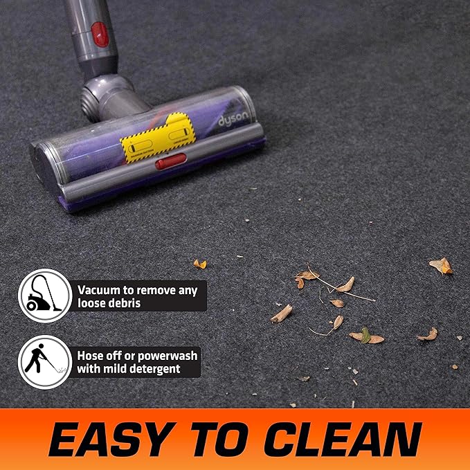 Armor All Garage Floor Runner Mat, (216" x 30"), Protects Surfaces, Transforms Garage, Absorbent, Waterproof, Durable, Trimmable (USA Made) (Charcoal)