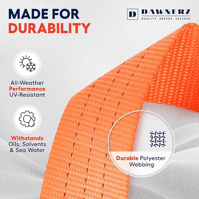 Heavy Duty Ratchet Straps 2" x 14' - 6600 Lb Breaking Strength Tie Down Straps with Double J Hooks for Trucks and Trailers