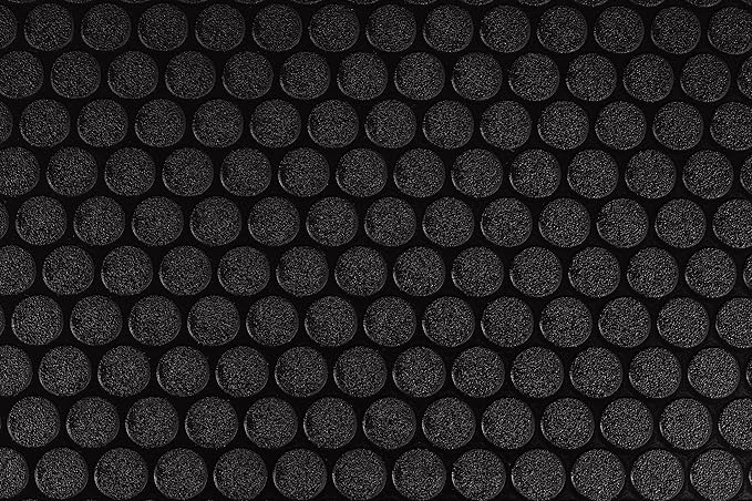 G-Floor Performance Vinyl Garage Runner Small Coin Pattern (Midnight Black, 27" x 96")