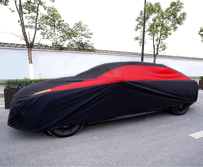 MORNYRAY Car Cover Waterproof All Weather Windproof Snowproof UV Protection Outdoor Indoor Full car Cover, Universal Fit for Sedan (Fit Sedan Length 186-193 inch)