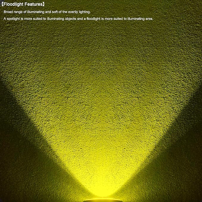 2PCS 4 Inch 60W Led Pod Lights 4x4 Offroad Yellow Driving Lights Flood Beam Waterproof Work Auxiliary Lights Bumper Lights Fit For 12V 24V Car Truck ATV Boat Motorcycle Fog Lights